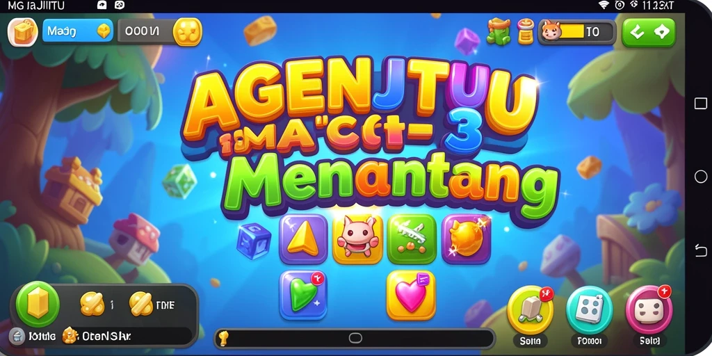 Gambar AGENJITU menunjukkan gameplay Match-3 yang seru dan menantang.