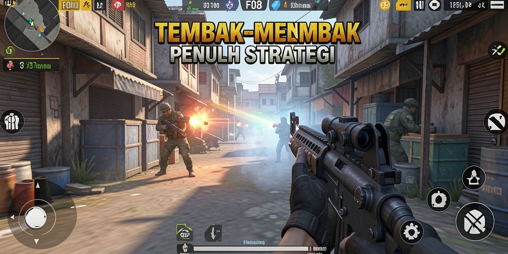 Pengalaman gameplay Tembak-Menembak yang mendebarkan di F08.