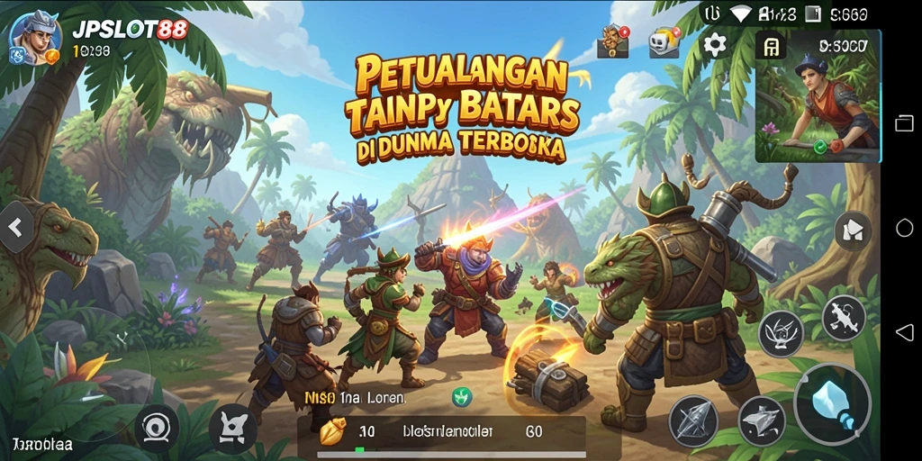 Tangkapan layar JPSLOT88 menampilkan petualangan seru di dunia terbuka.