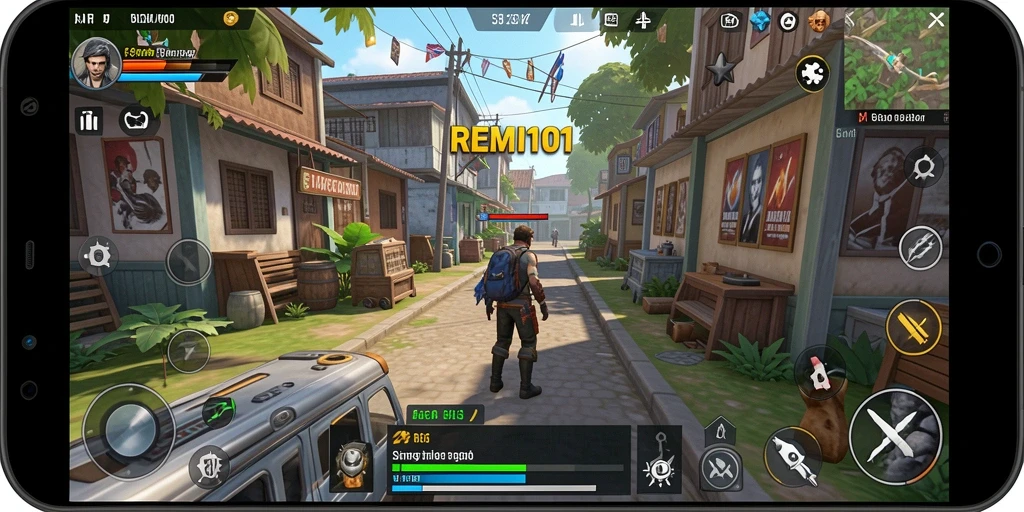 Tampilan gameplay menarik dari REMI101 dengan berbagai strategi.