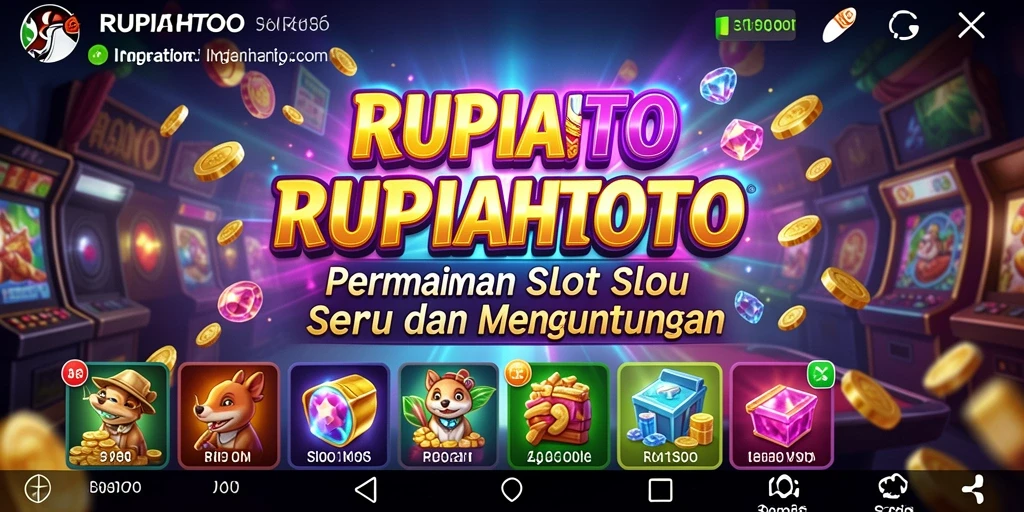Tampilan gameplay seru RUPIAHTOTO dengan berbagai tema slot.